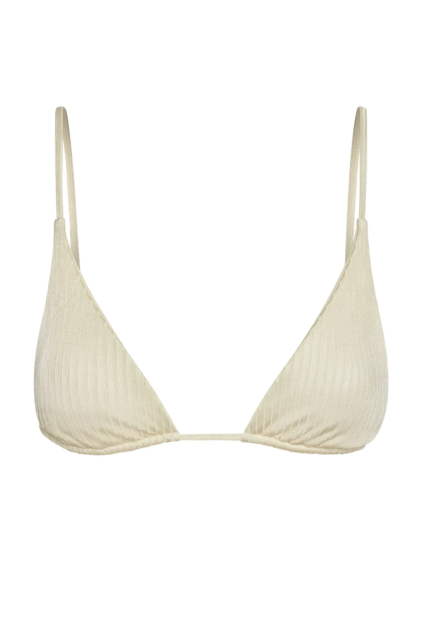 Kauai Top - Ivory Shiny Rib sold by Monday Swimwear