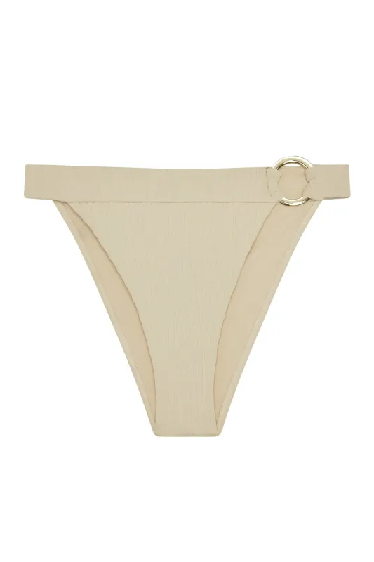 Antigua Bottom - Vanilla Matte Rib sold by Monday Swimwear