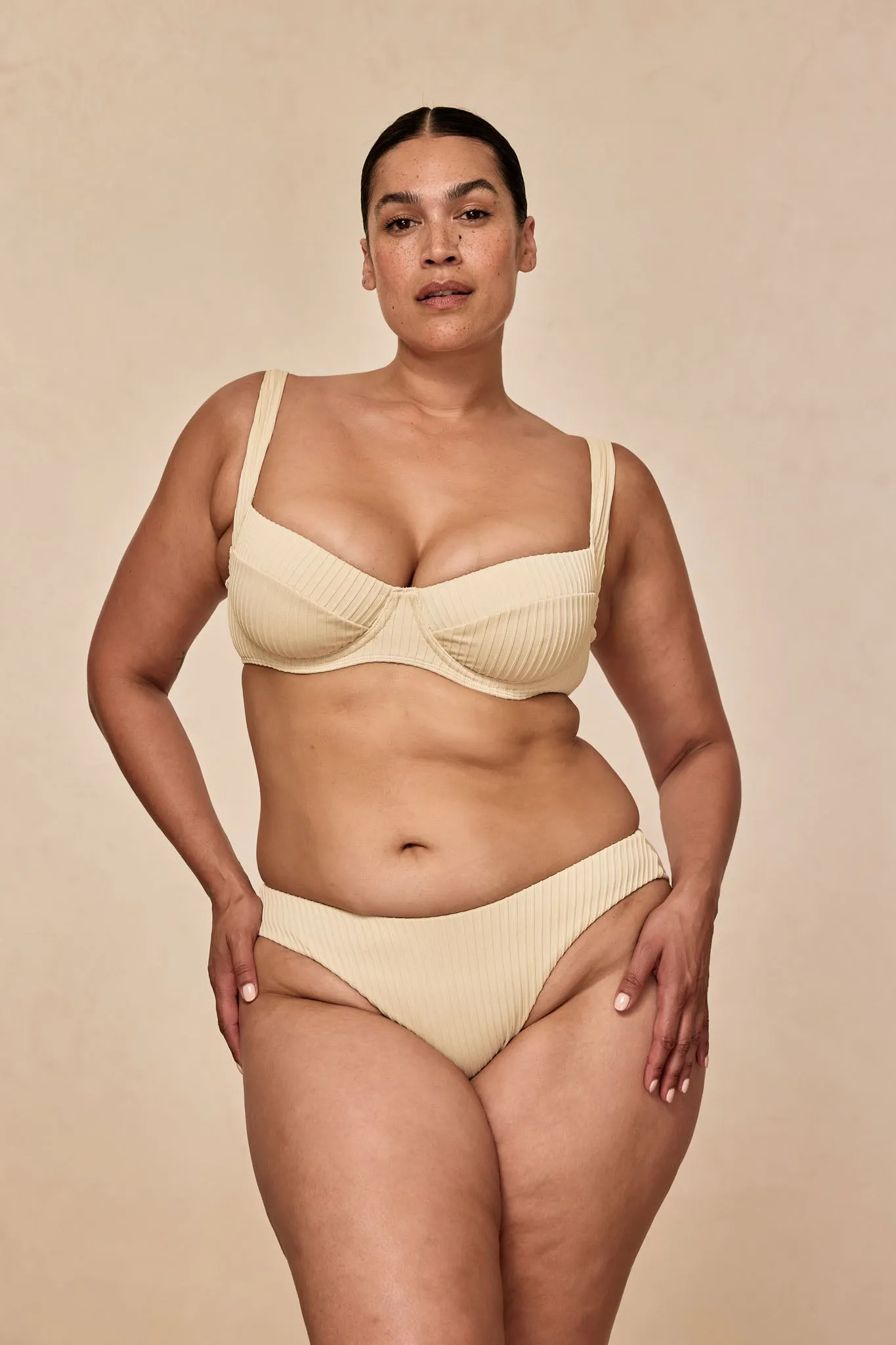 Sorrento Top - Vanilla Matte Rib sold by Monday Swimwear product image thumbnail 4