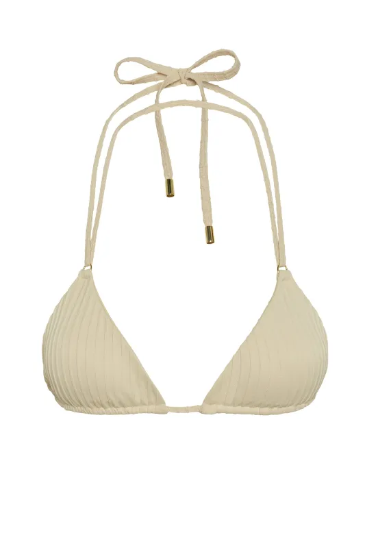 Hanalei Top - Vanilla Matte Rib sold by Monday Swimwear