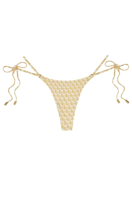 Hanalei Bottom - Ivory Geo sold by Monday Swimwear