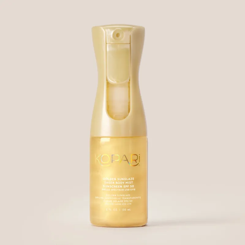 Golden Sunglaze Sheer Body Mist Sunscreen SPF 50 sold by Monday Swimwear