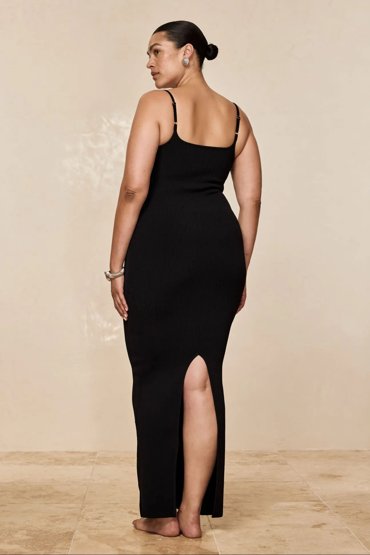 Provence Dress - Black Knit Rib sold by Monday Swimwear product image thumbnail 5