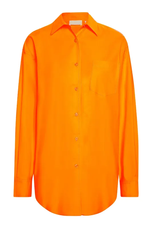 La Jolla Shirt - Tangerine sold by Monday Swimwear