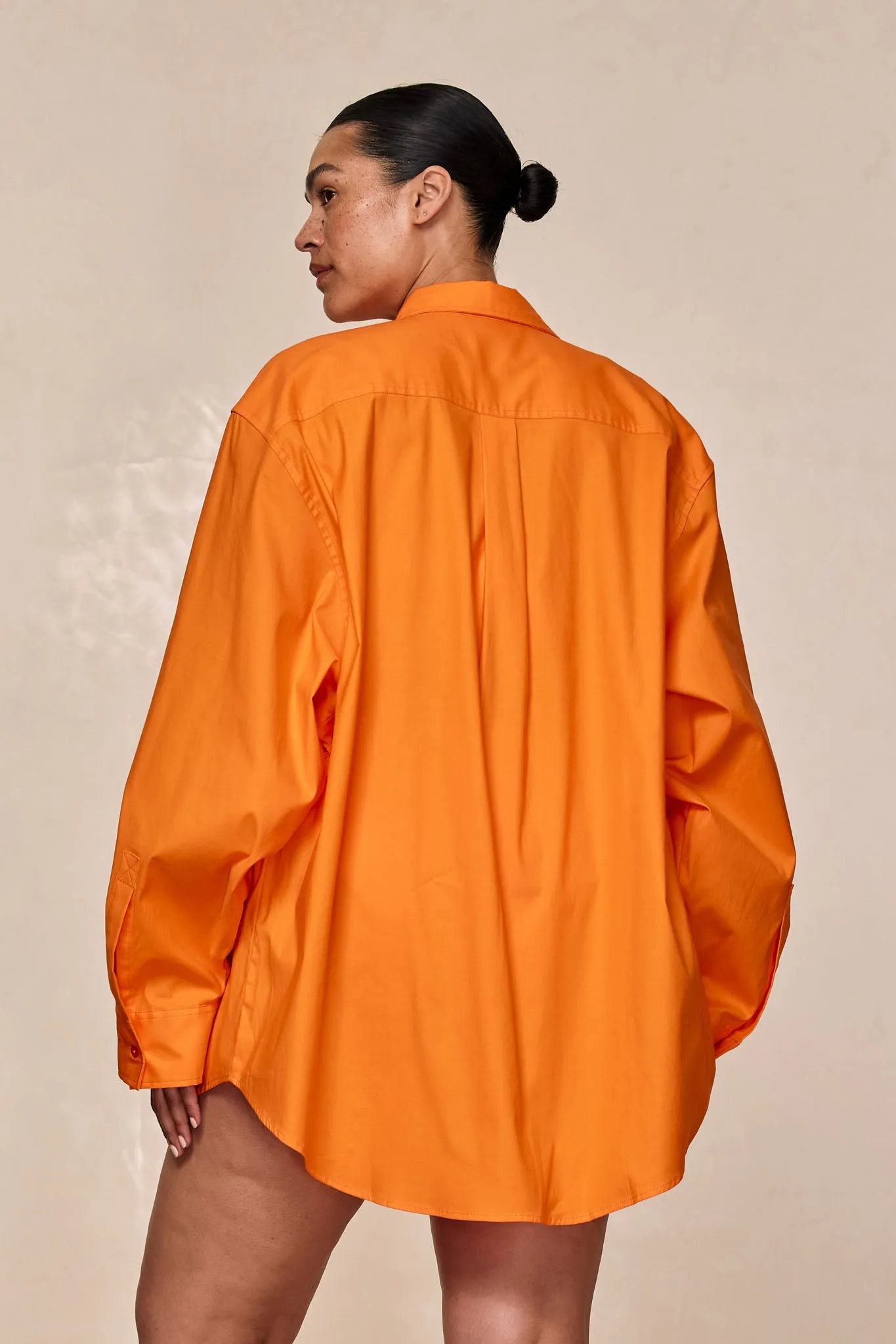 La Jolla Shirt - Tangerine sold by Monday Swimwear product image thumbnail 5