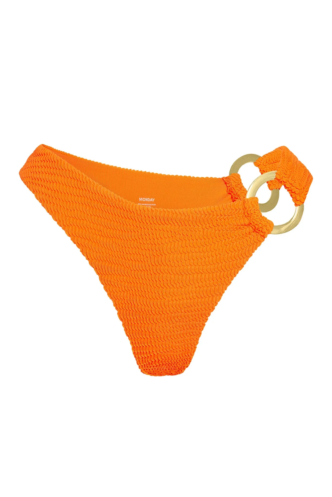 Bronte Bottom - Tangerine Crinkle sold by Monday Swimwear