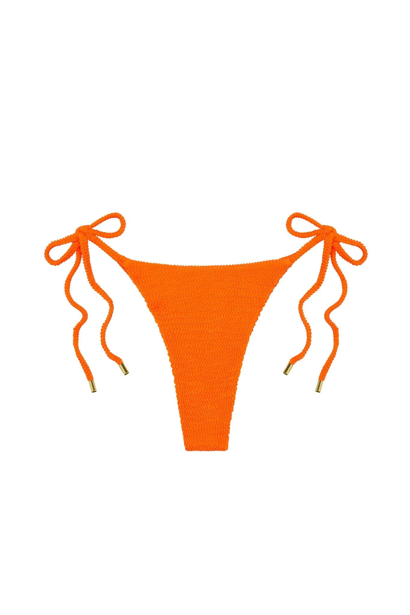 Palma Bottom - Tangerine Crinkle sold by Monday Swimwear