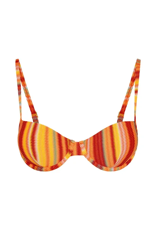 Capri Top - Sardinia Stripe sold by Monday Swimwear