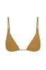 Kauai Top - Antique Gold Lurex Rib sold by Monday Swimwear