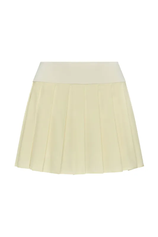 Wimbledon Skirt - Ivory sold by Monday Swimwear
