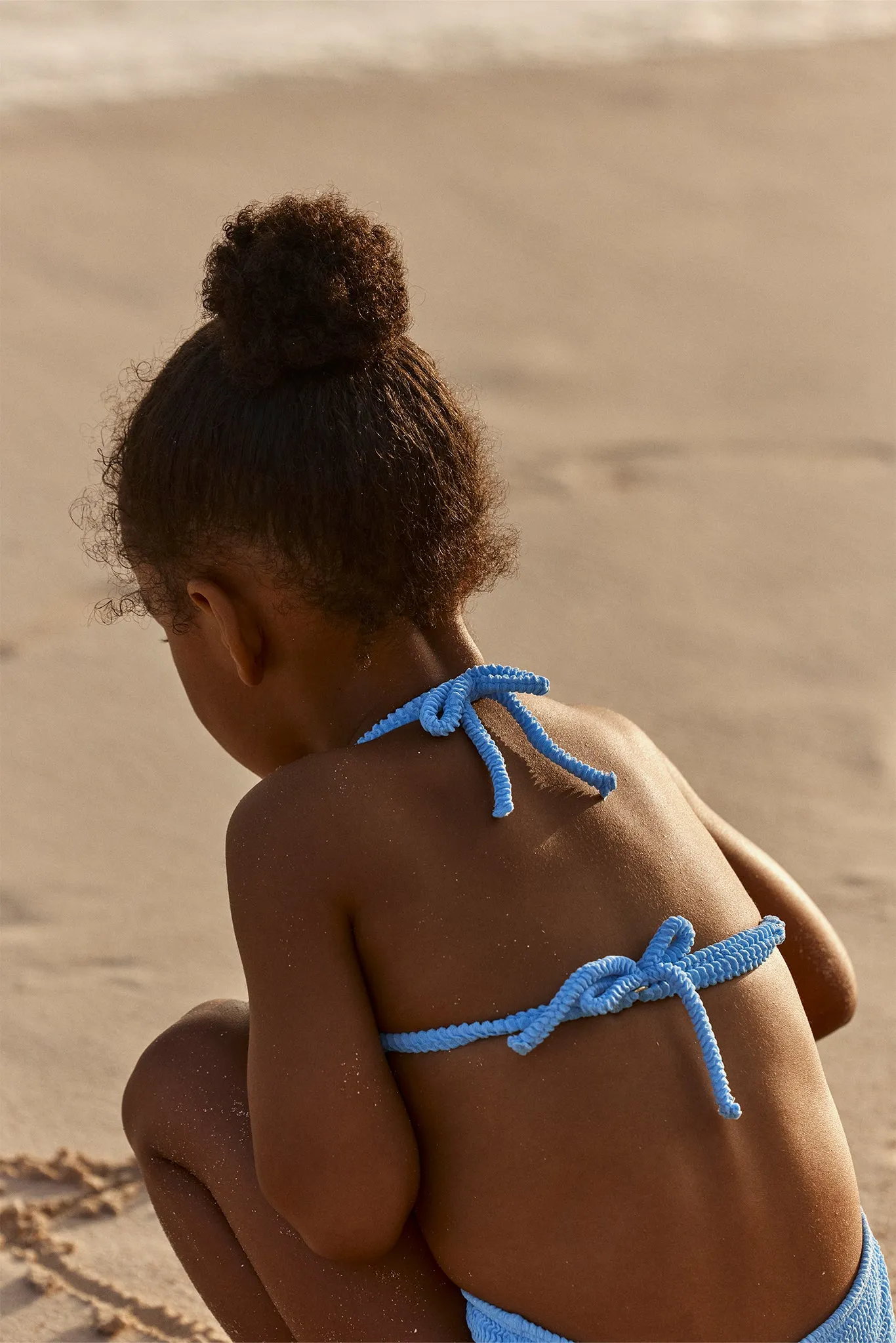 Palma Top & Seychelles Bottom Set - Azure Crinkle sold by Monday Swimwear product image thumbnail 2