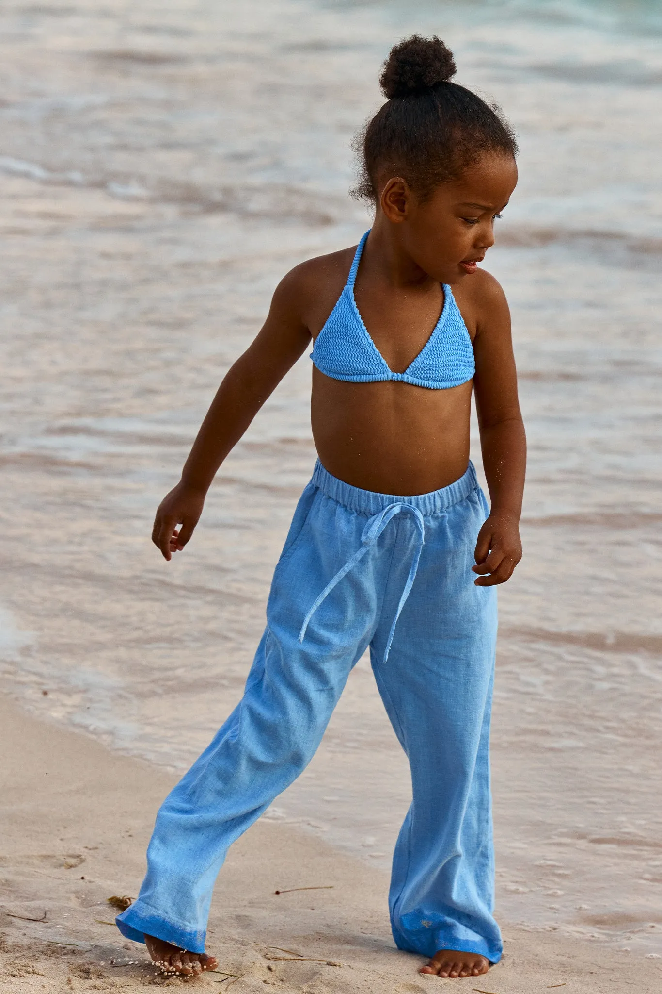 Palma Top & Seychelles Bottom Set - Azure Crinkle sold by Monday Swimwear product image thumbnail 5