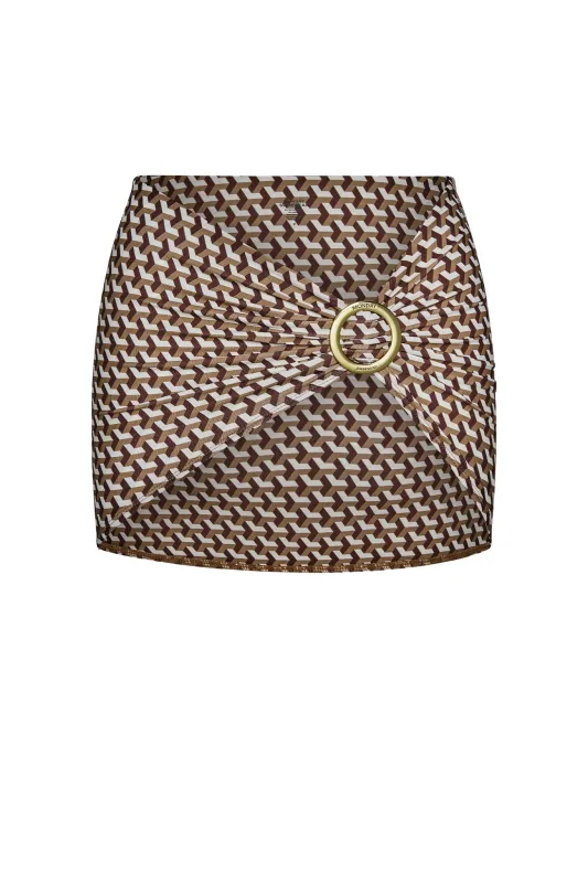 Jamaica Sarong - Husk Geo sold by Monday Swimwear