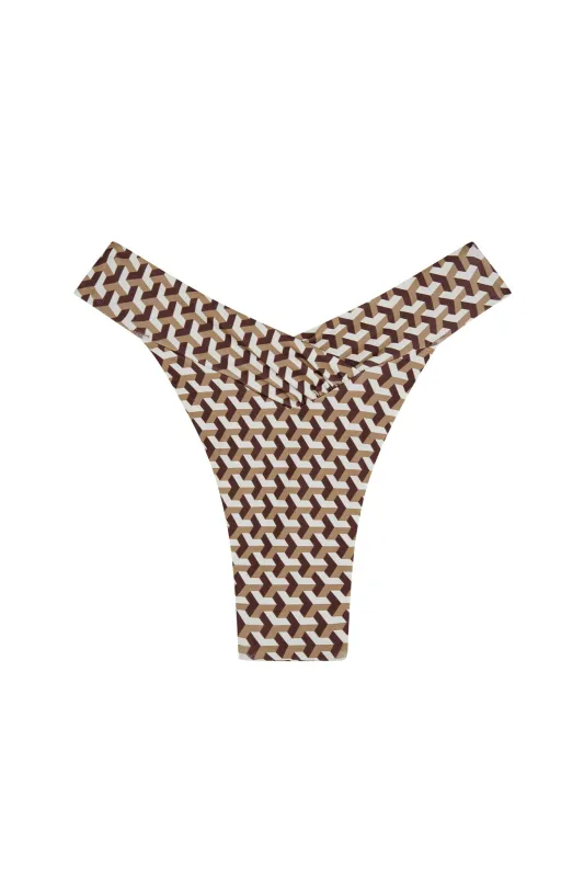 Marseille Bottom - Husk Geo sold by Monday Swimwear