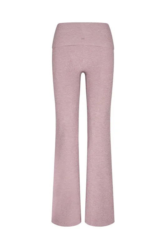 Melrose Flared Legging - Heather Mauve sold by Monday Swimwear