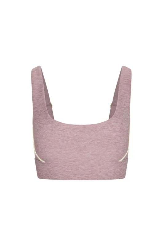 Devin Bra - Heather Mauve/Ivory sold by Monday Swimwear