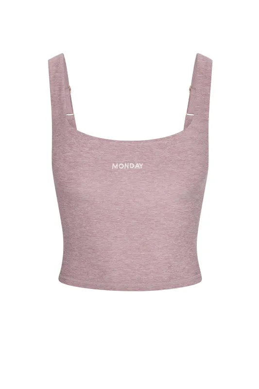 Aspen Tank - Heather Mauve sold by Monday Swimwear
