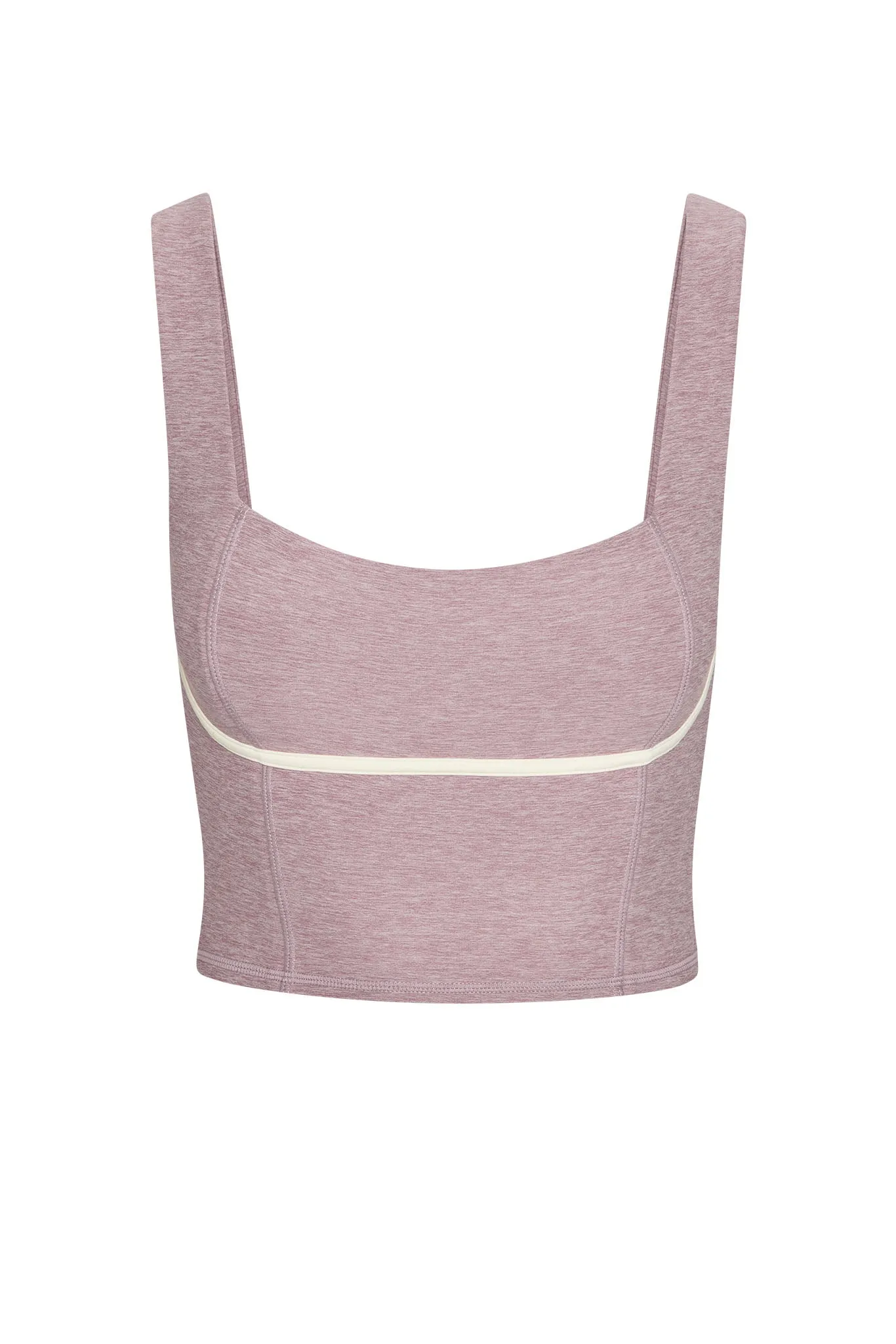 Zion Tank - Heather Mauve/Ivory sold by Monday Swimwear