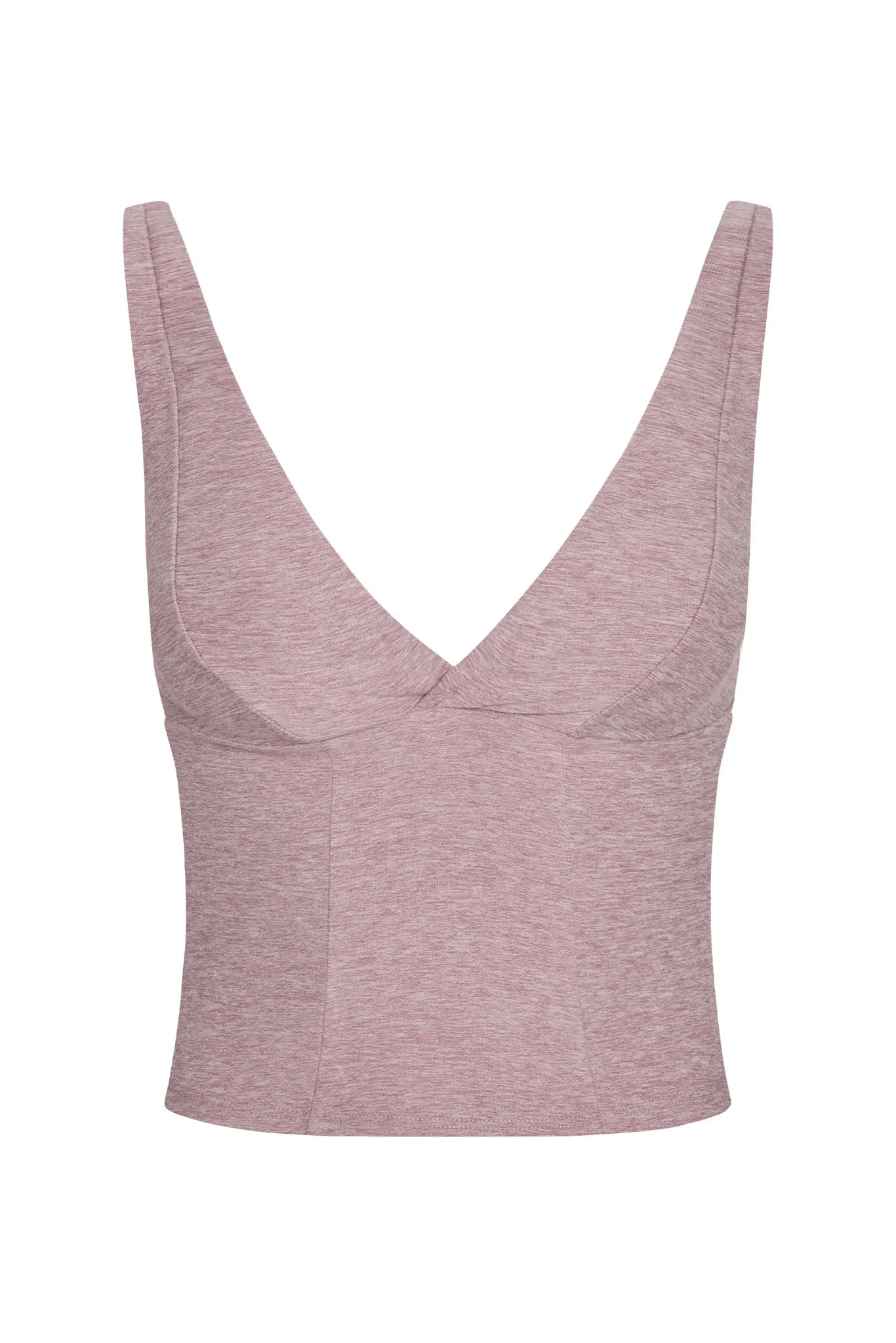 Glacier Tank - Heather Mauve sold by Monday Swimwear