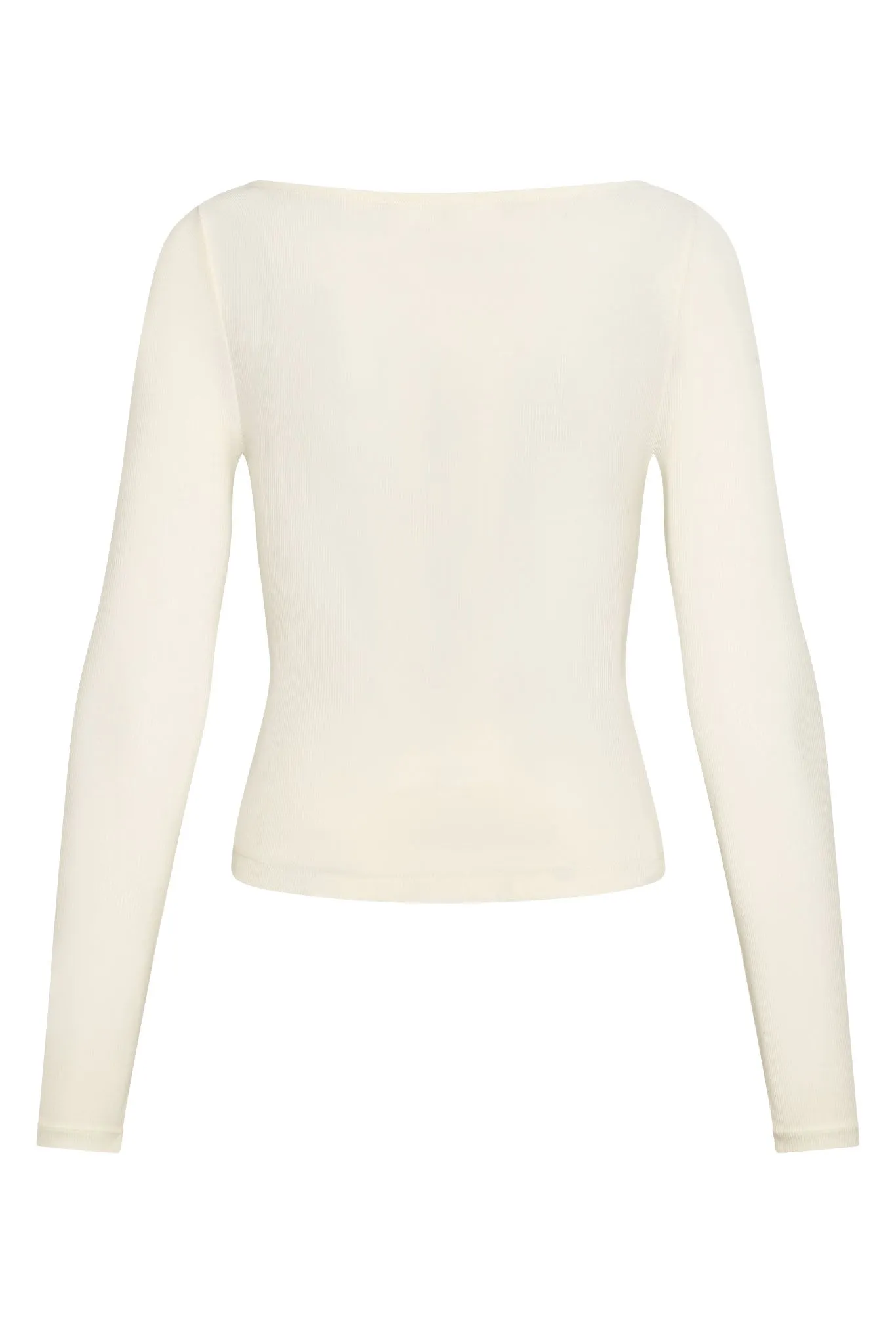 Paddington Long Sleeve - Ivory Lightweight Rib sold by Monday Swimwear product image thumbnail 3