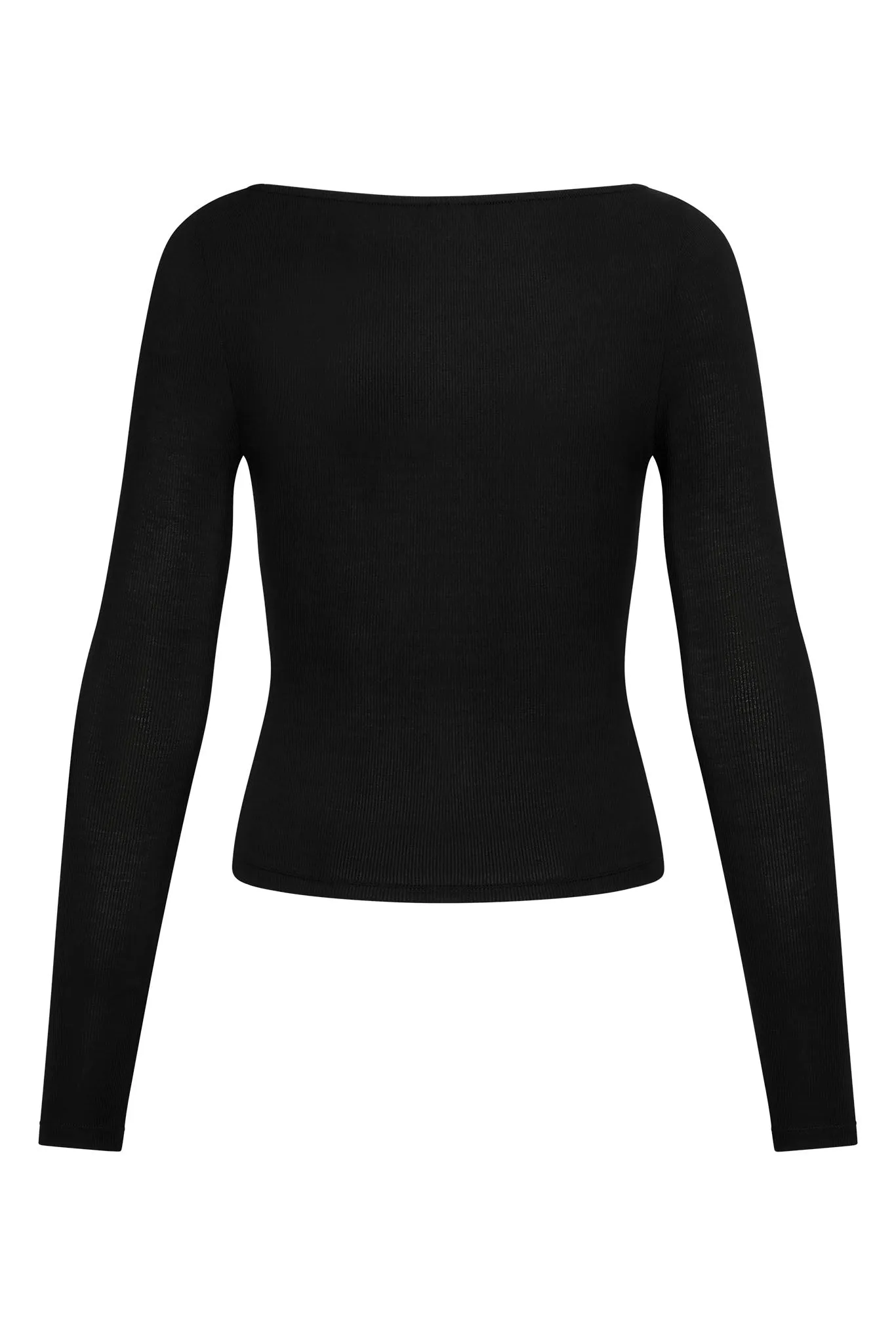 Paddington Long Sleeve - Black Lightweight Rib sold by Monday Swimwear product image thumbnail 5