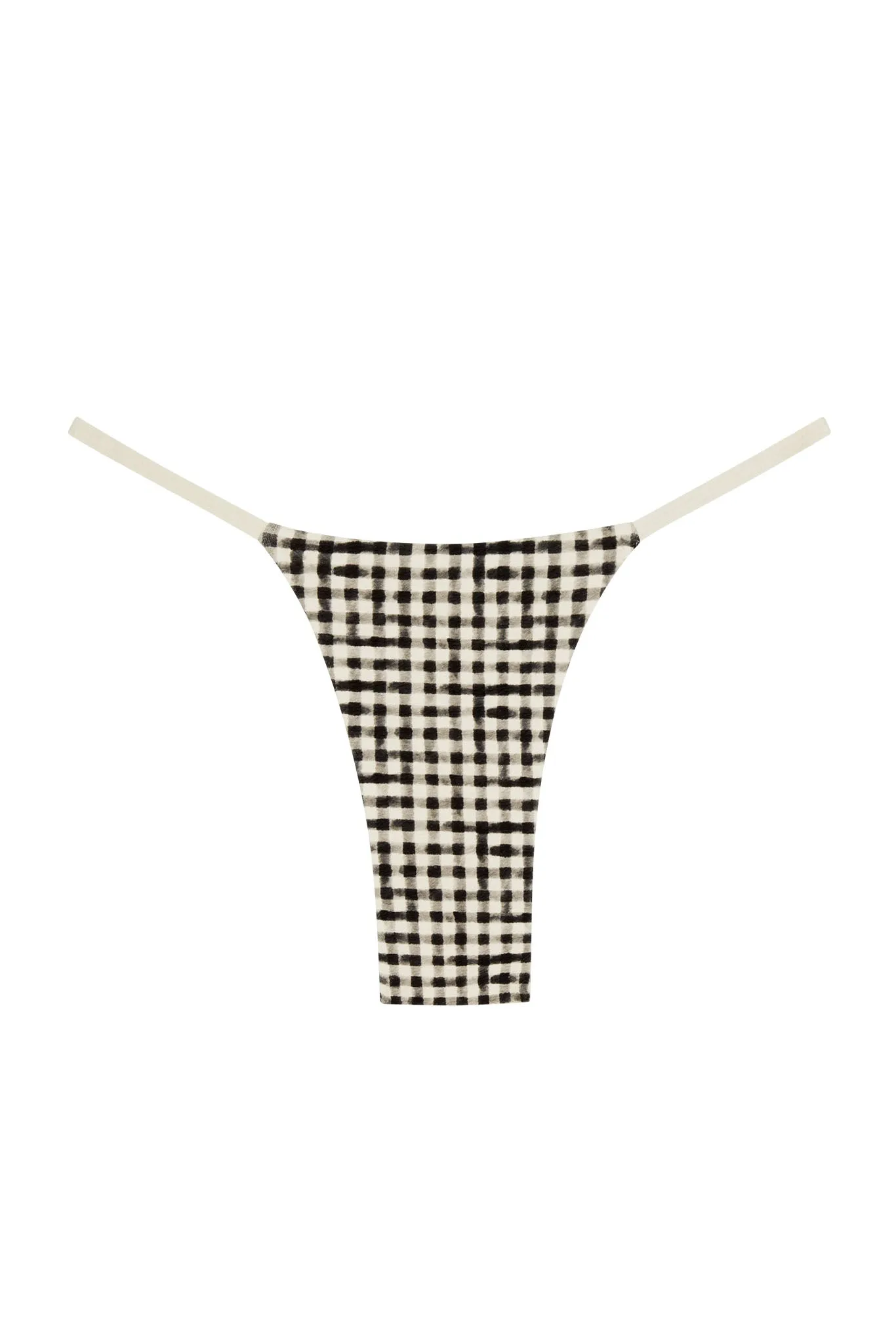Barbados Bottom - Black Gingham sold by Monday Swimwear
