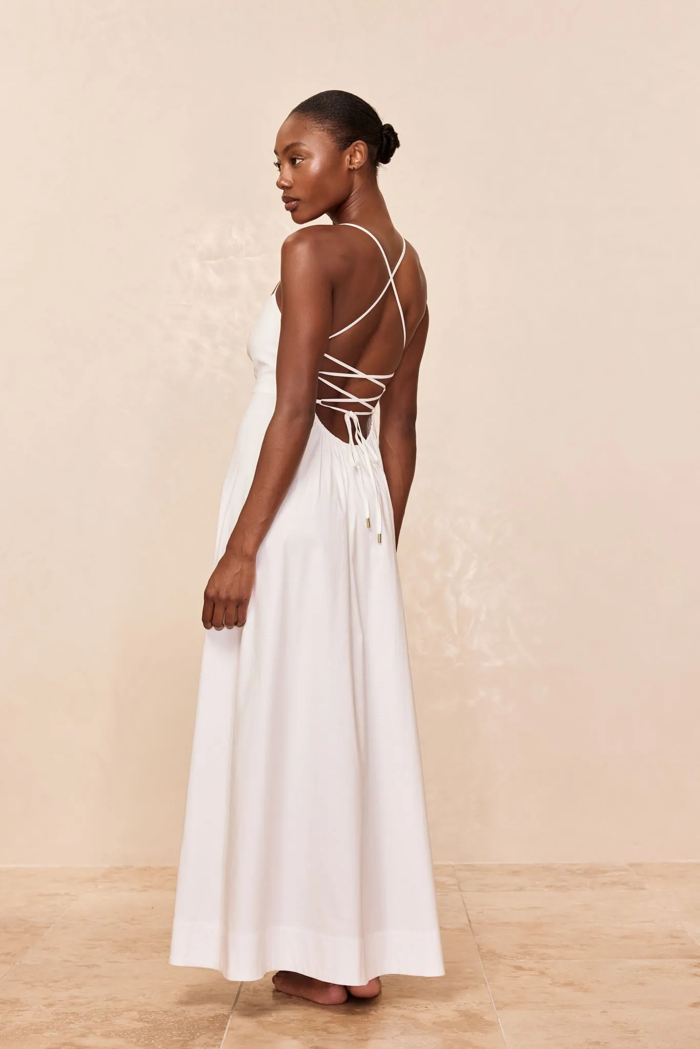 Montpellier Dress - White sold by Monday Swimwear product image thumbnail 3