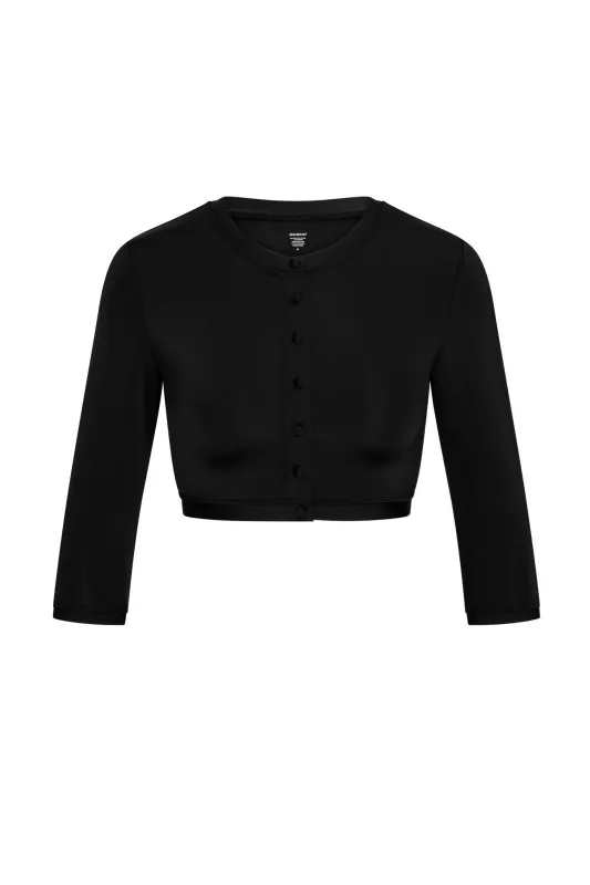 Crete Swim Cardi - Black sold by Monday Swimwear