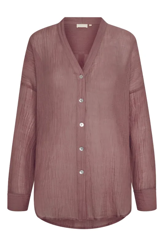 Barcelona Tunic - Mauve Crinkle sold by Monday Swimwear