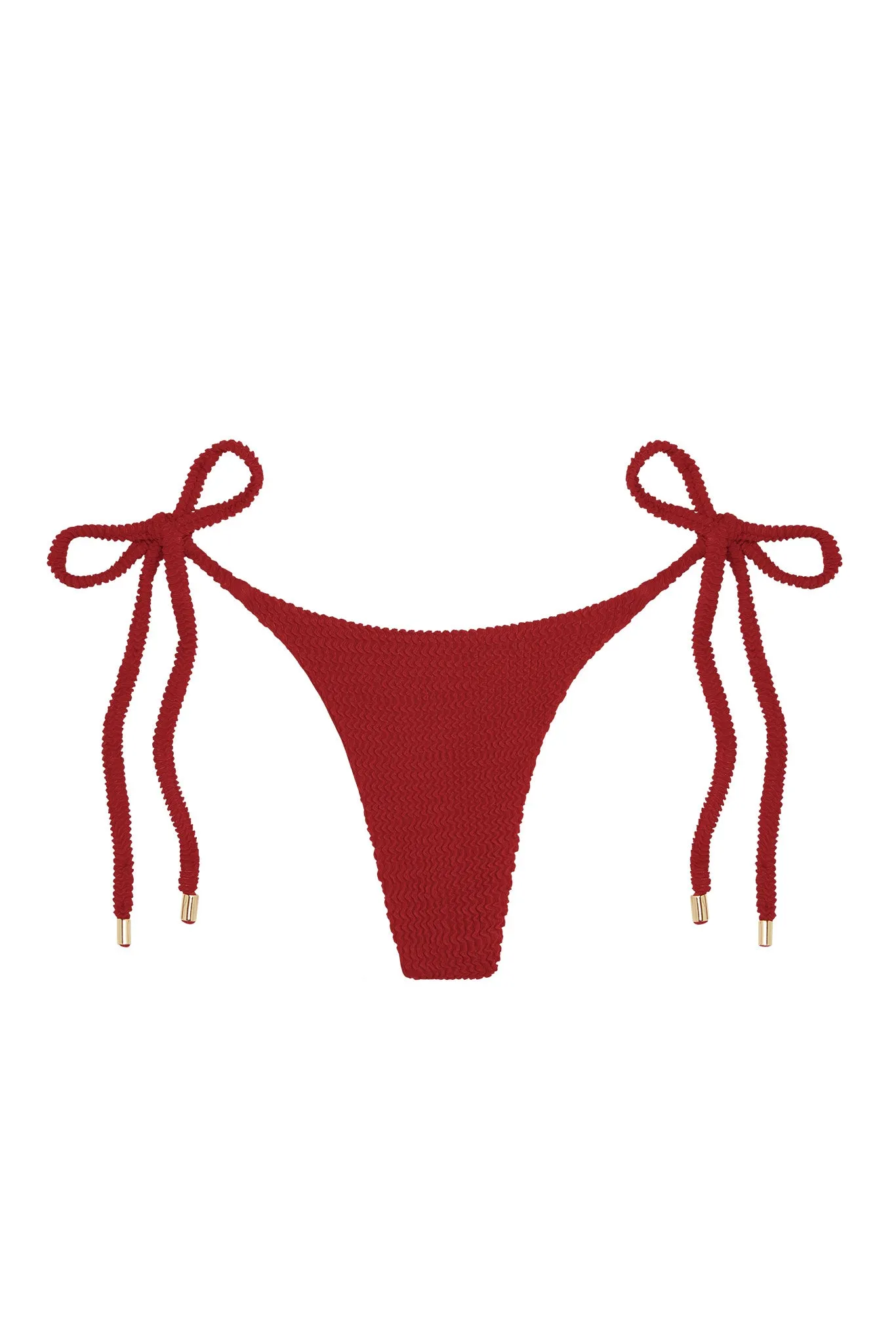 Palma Bottom - Cherry Crinkle sold by Monday Swimwear
