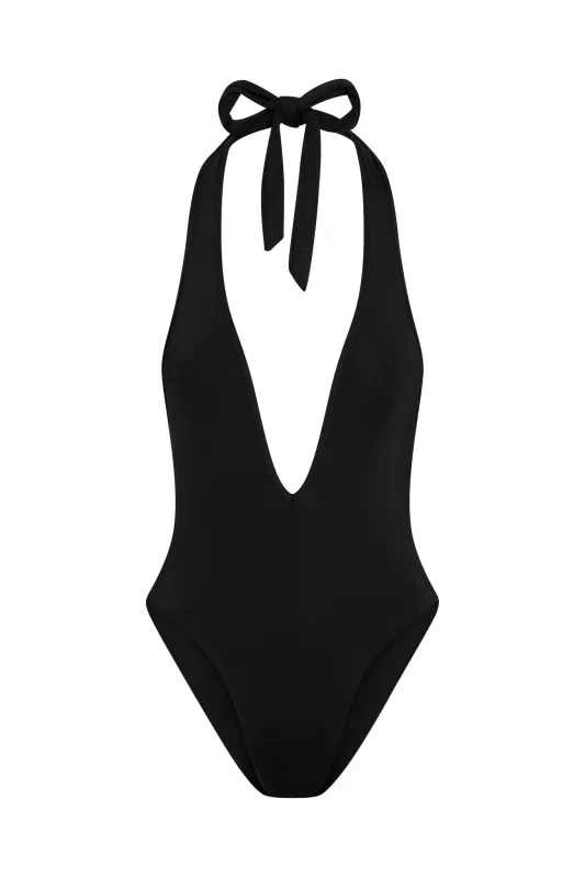 Cyprus One Piece - Black sold by Monday Swimwear