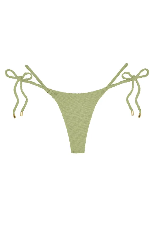 Hanalei Bottom - Avocado Crinkle sold by Monday Swimwear