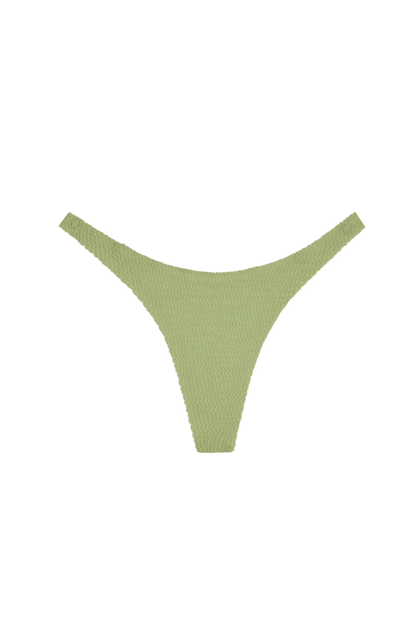 Milos Thong - Avocado Crinkle sold by Monday Swimwear