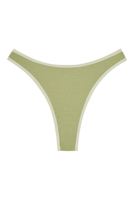 Somerset Bottom - Avocado Crinkle sold by Monday Swimwear