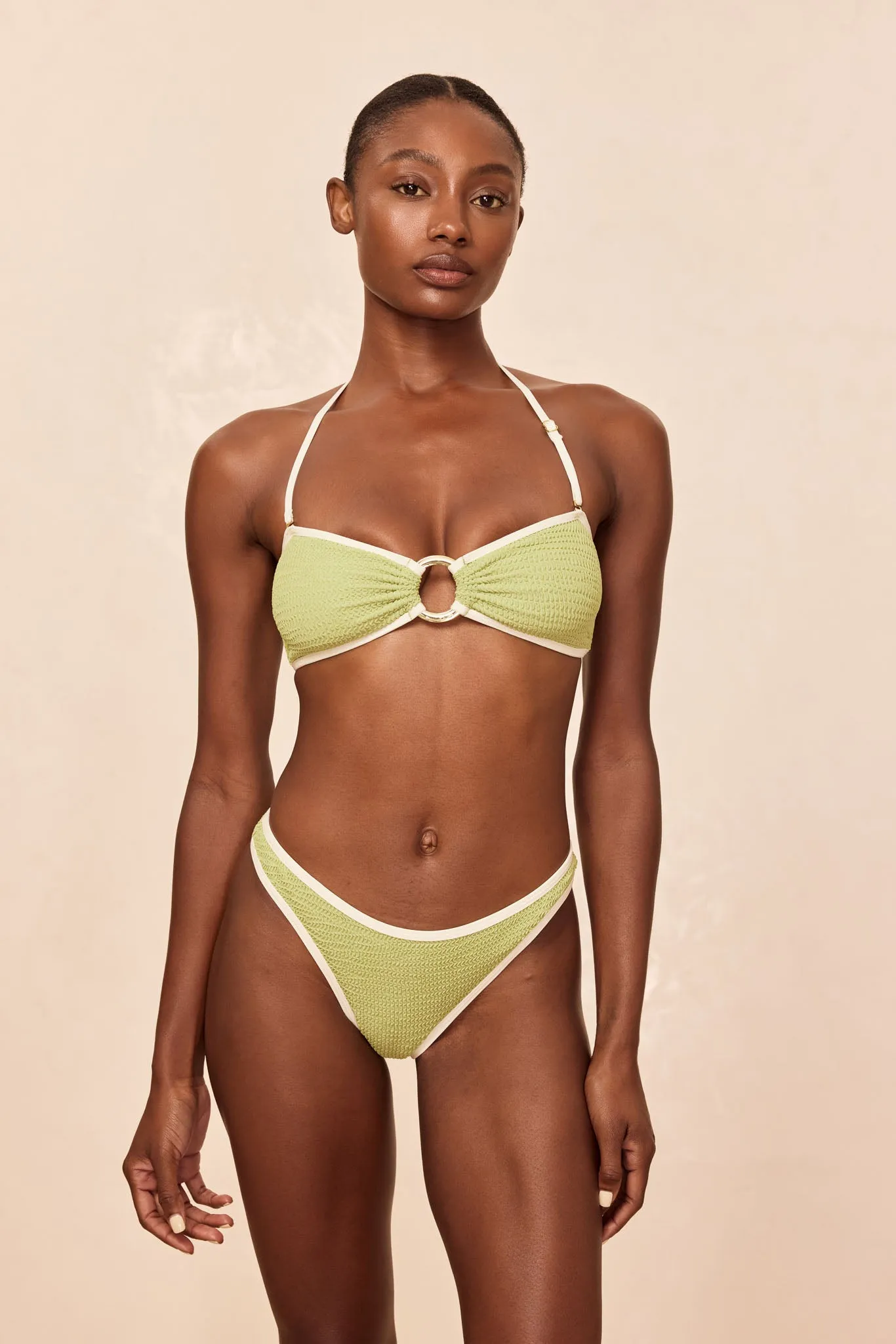 Somerset Bottom - Avocado Crinkle sold by Monday Swimwear product image thumbnail 4