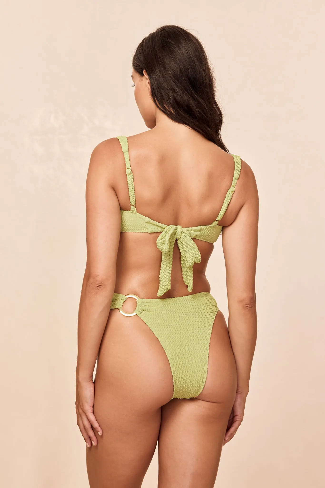 Barbuda Top - Avocado Crinkle sold by Monday Swimwear product image thumbnail 4