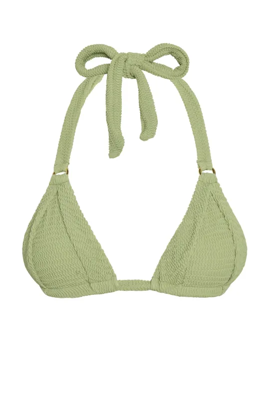 Morocco Top - Avocado Crinkle sold by Monday Swimwear
