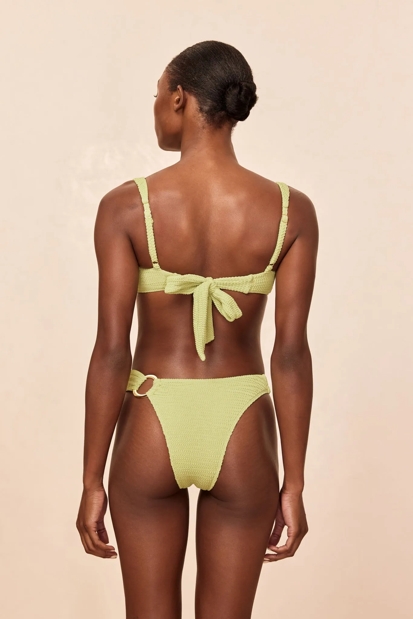 Bronte Bottom - Avocado Crinkle sold by Monday Swimwear product image thumbnail 5