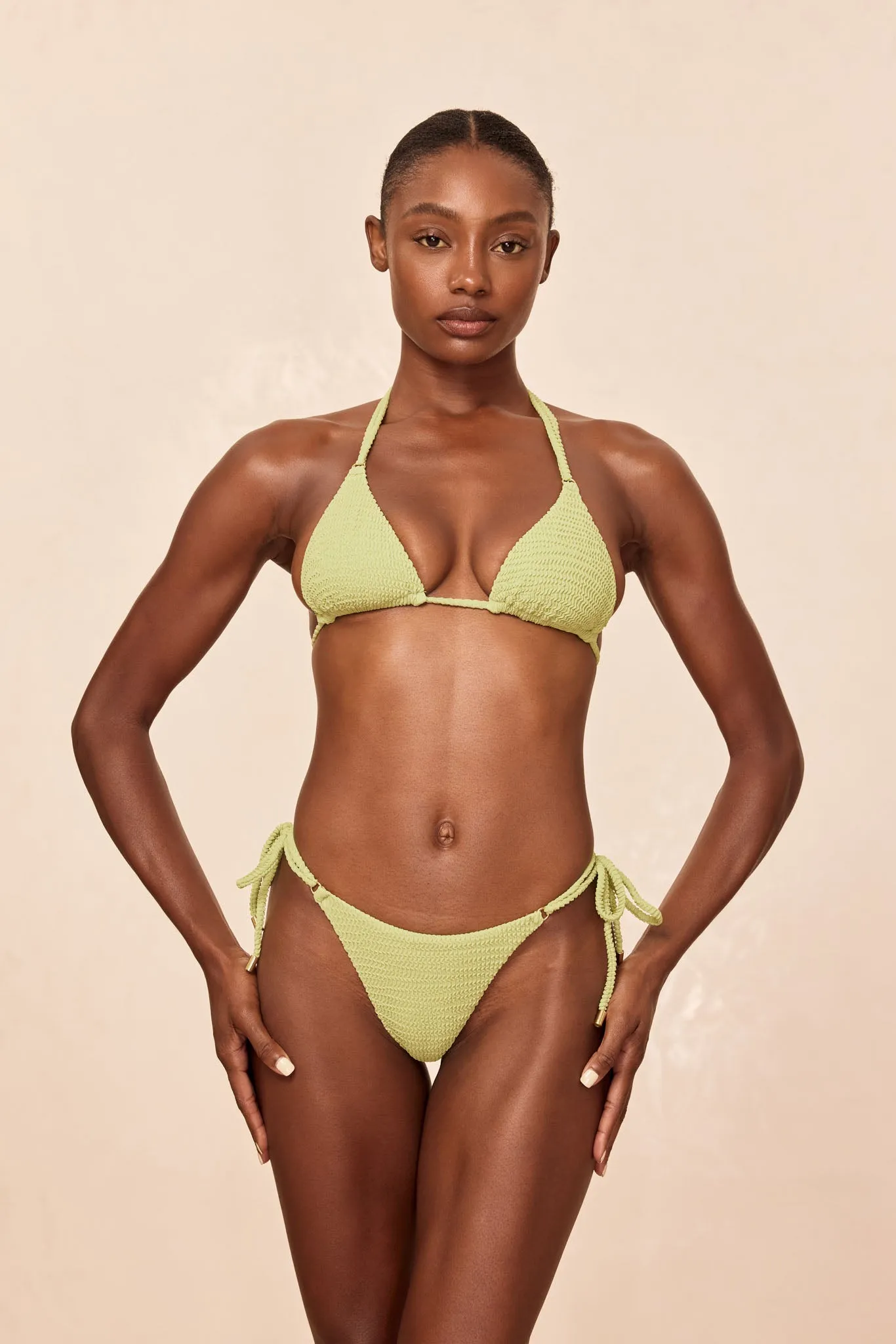 Hanalei Top - Avocado Crinkle sold by Monday Swimwear product image thumbnail 4