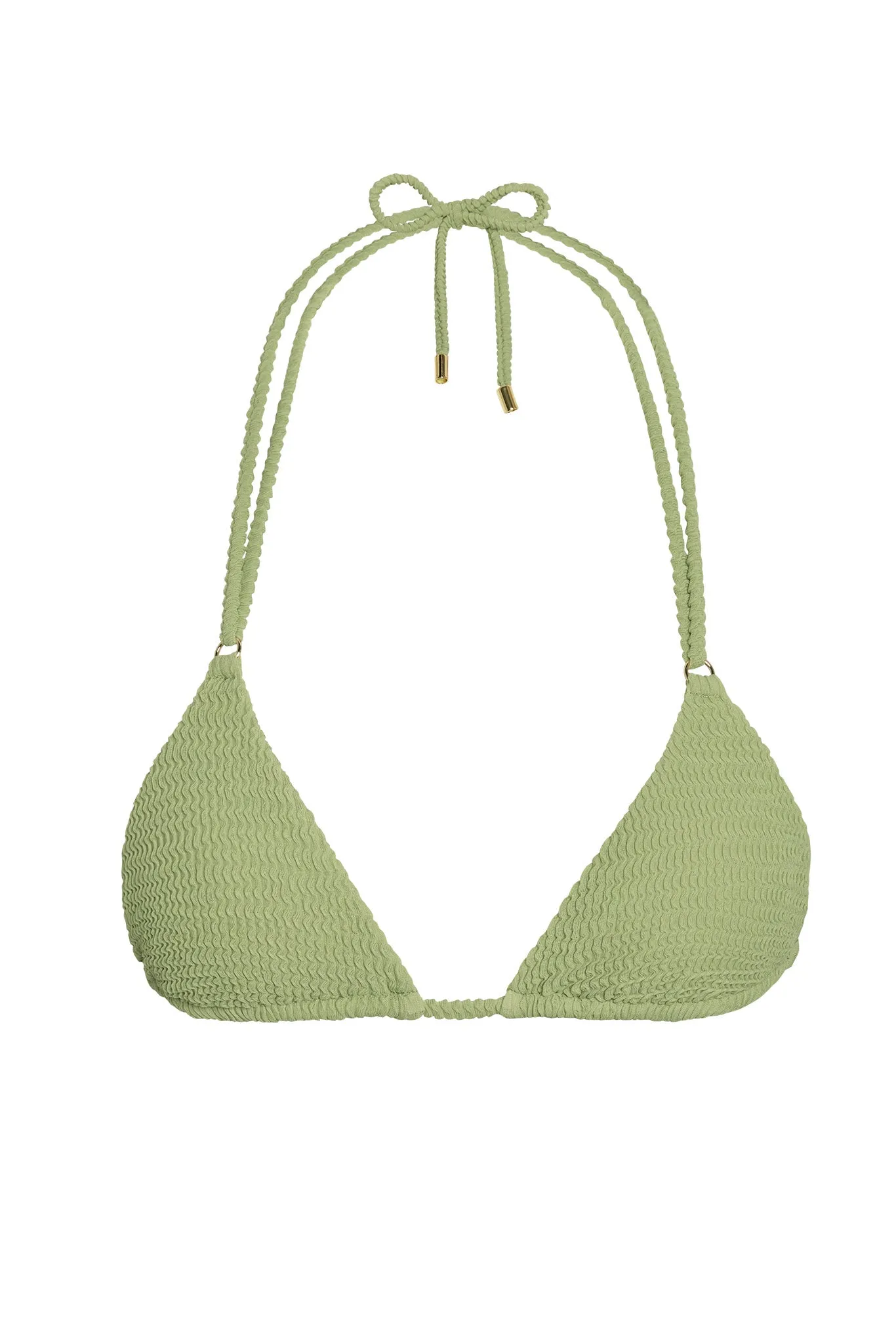 Hanalei Top - Avocado Crinkle sold by Monday Swimwear