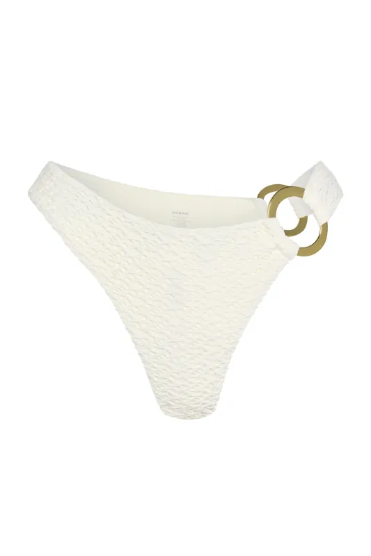 Bronte Bottom - Ivory Crochet sold by Monday Swimwear