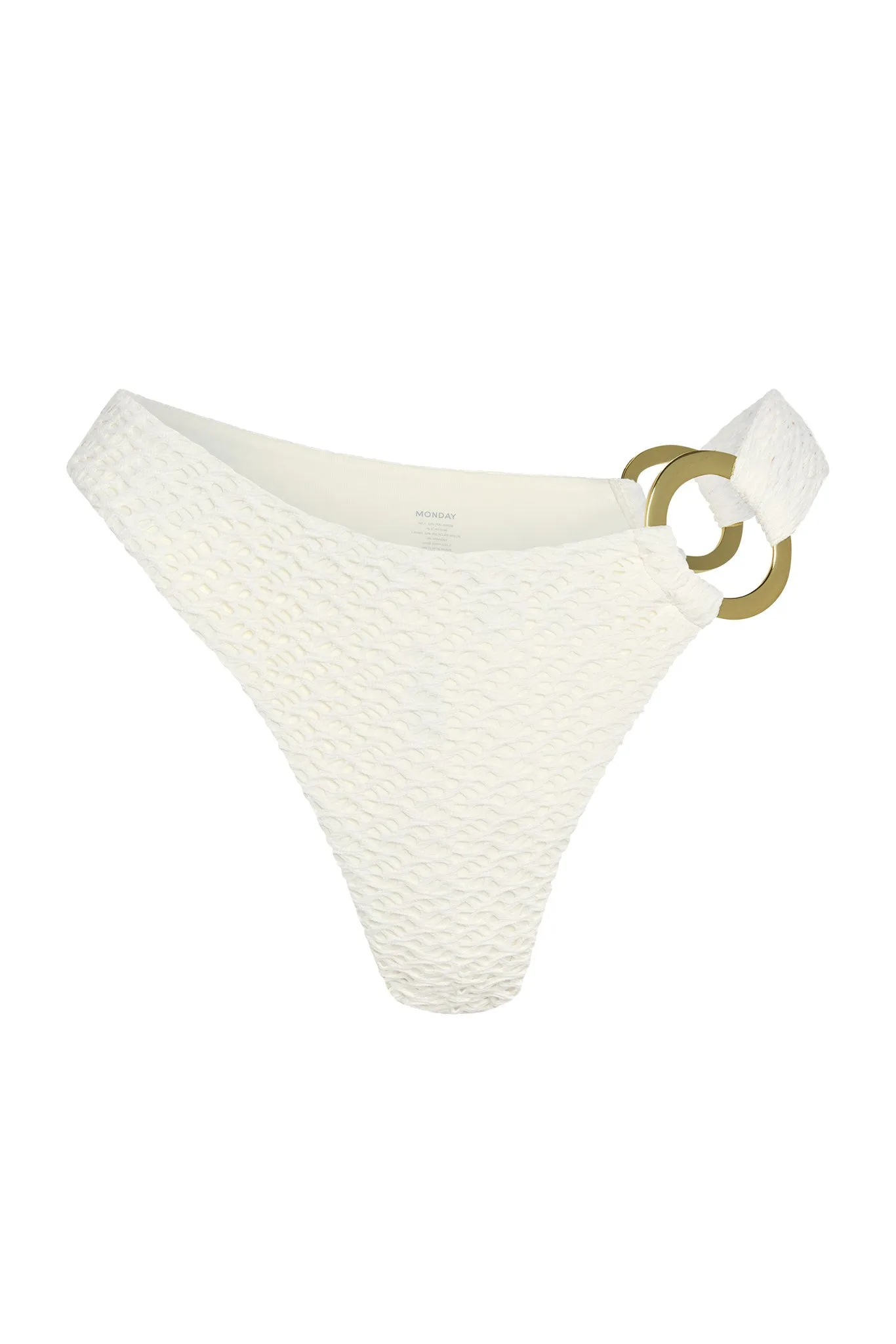 Bronte Bottom - Ivory Crochet sold by Monday Swimwear