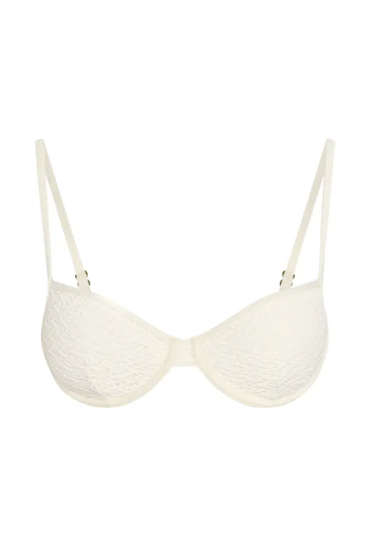 Capri Top - Ivory Crochet sold by Monday Swimwear