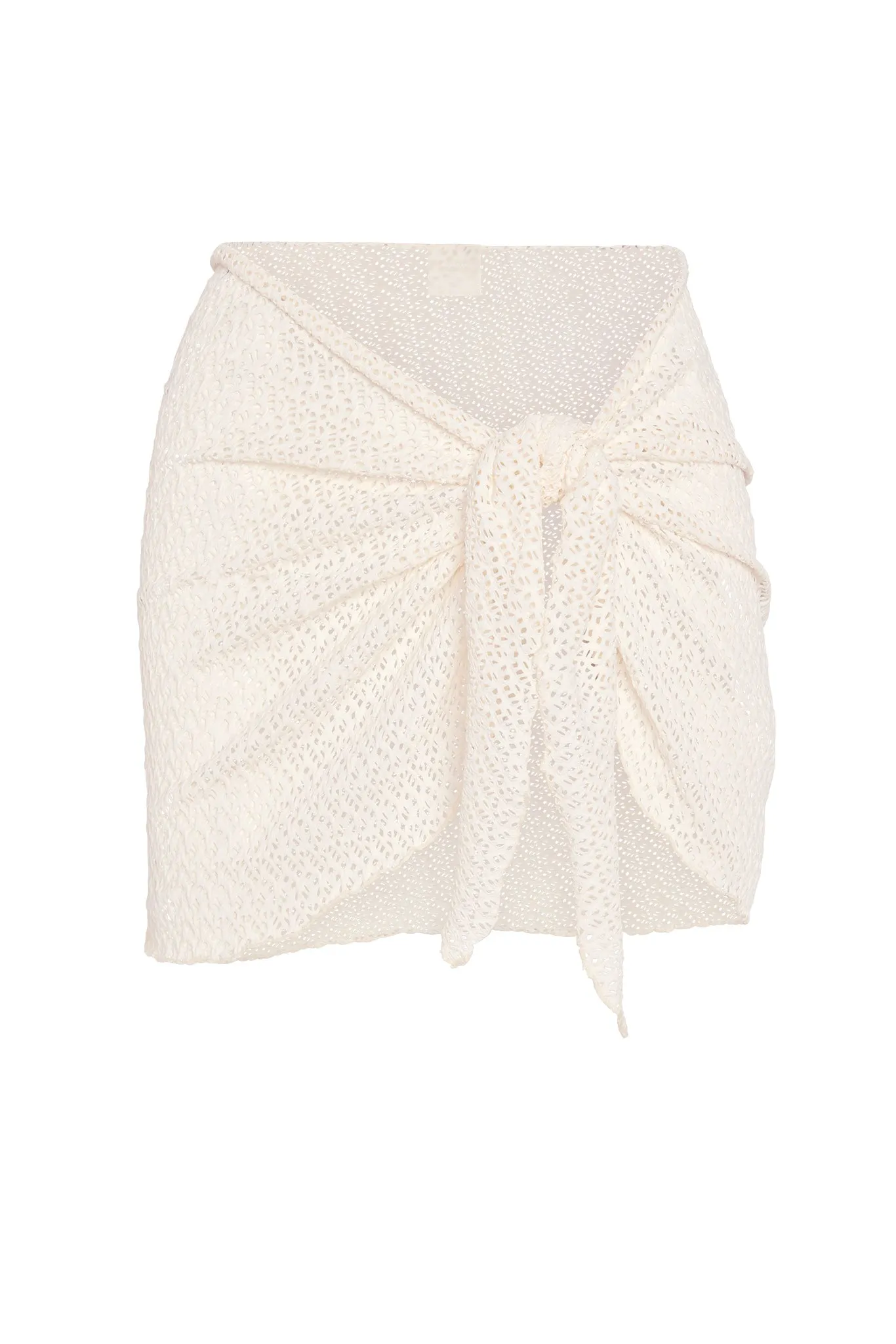 St. Barth's Skirt - Ivory Crochet sold by Monday Swimwear