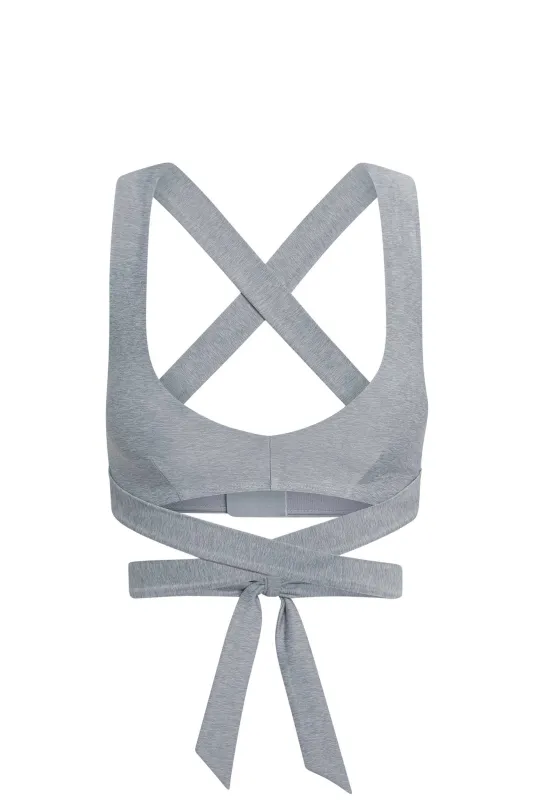 Hudson Bra - Heather Grey sold by Monday Swimwear