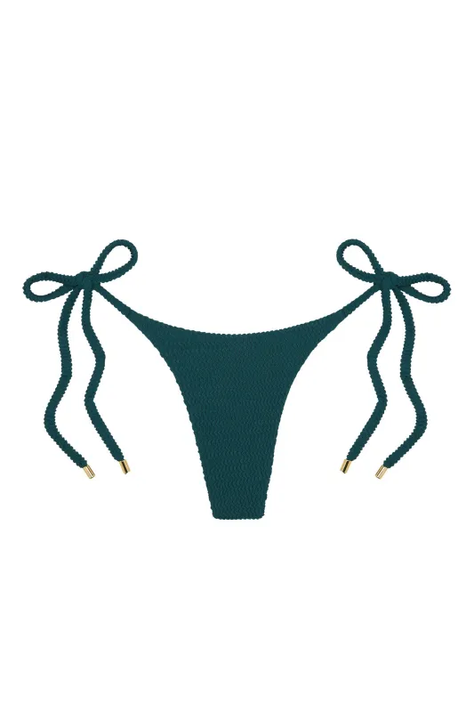 Palma Bottom - Evergreen Crinkle sold by Monday Swimwear