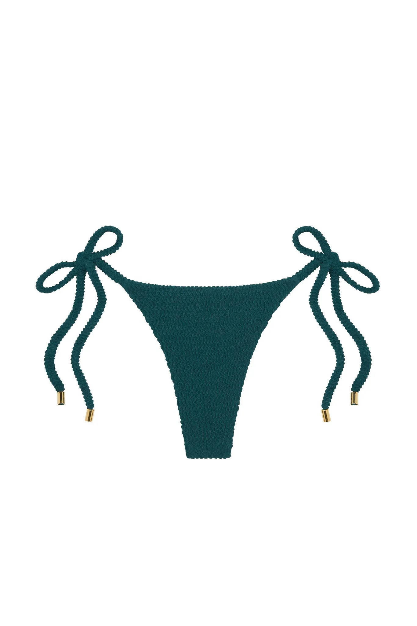 Palma Thong - Evergreen Crinkle sold by Monday Swimwear