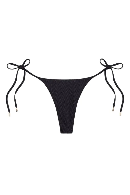 Palma Bottom - Black Chevron sold by Monday Swimwear