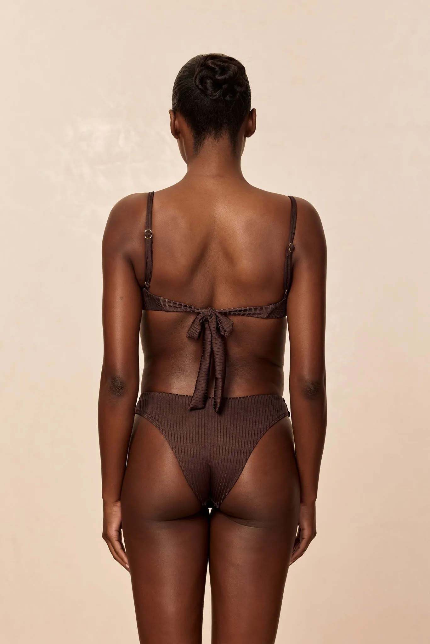 Capri Top - Espresso Wide Rib sold by Monday Swimwear product image thumbnail 5