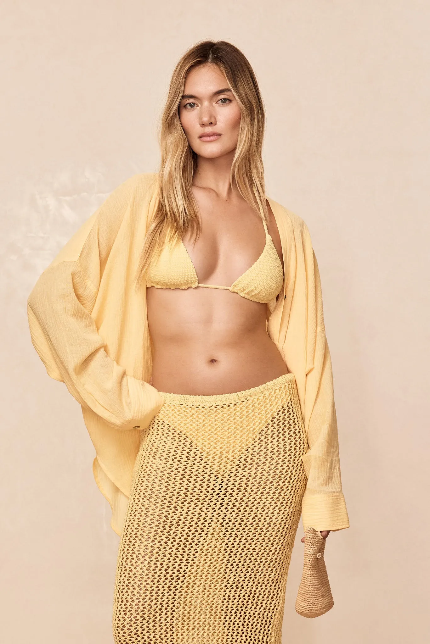 Barcelona Tunic - Honey Crinkle sold by Monday Swimwear product image thumbnail 4